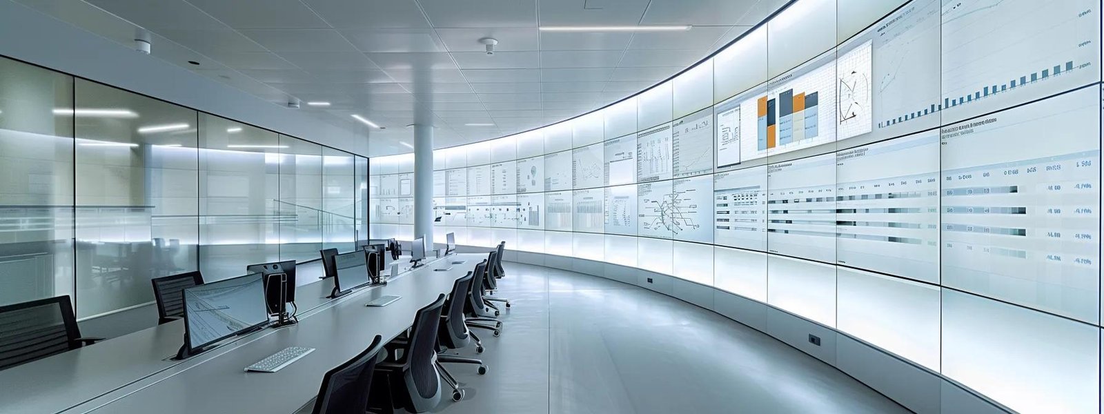 a sleek, modern office space features a team of contractors engaged in a dynamic strategy meeting, analyzing high-margin service offerings on digital tablets and charts displayed on a large screen, emphasizing their focus on profitability and niche expertise.
